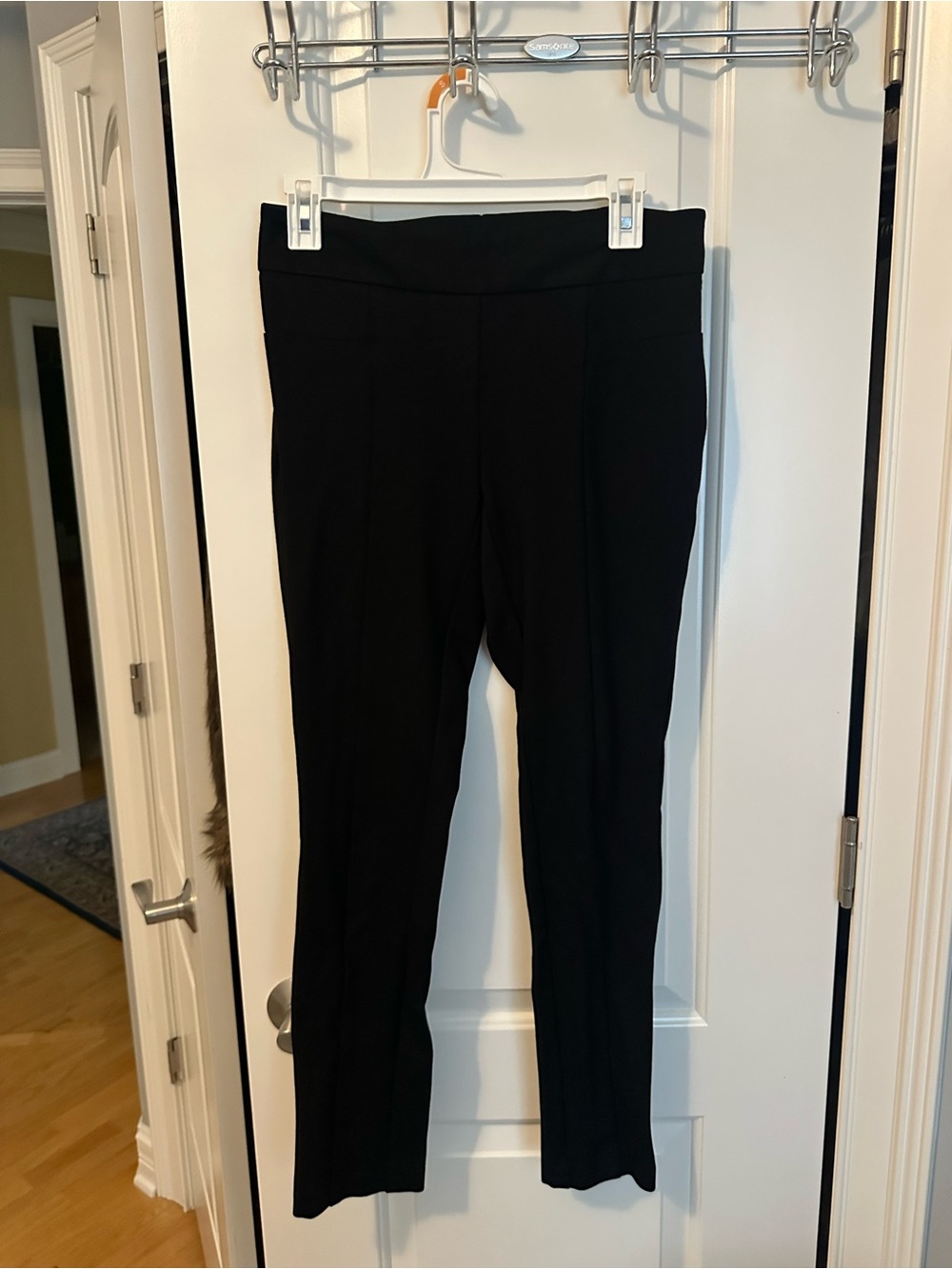 Hilary Radley Black Straight-Leg Ponte Pants